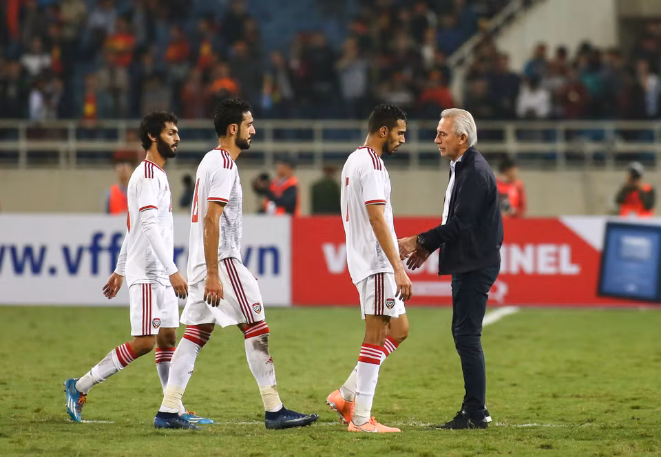 Ông Marwijk khẳng định chính tình huống bị đuổi người sớm là nguyên nhân khiến UAE thất bại trước tuyển Việt Nam ở vòng loại World Cup 2022. (Ảnh: Nguyên An/Vietnam+)