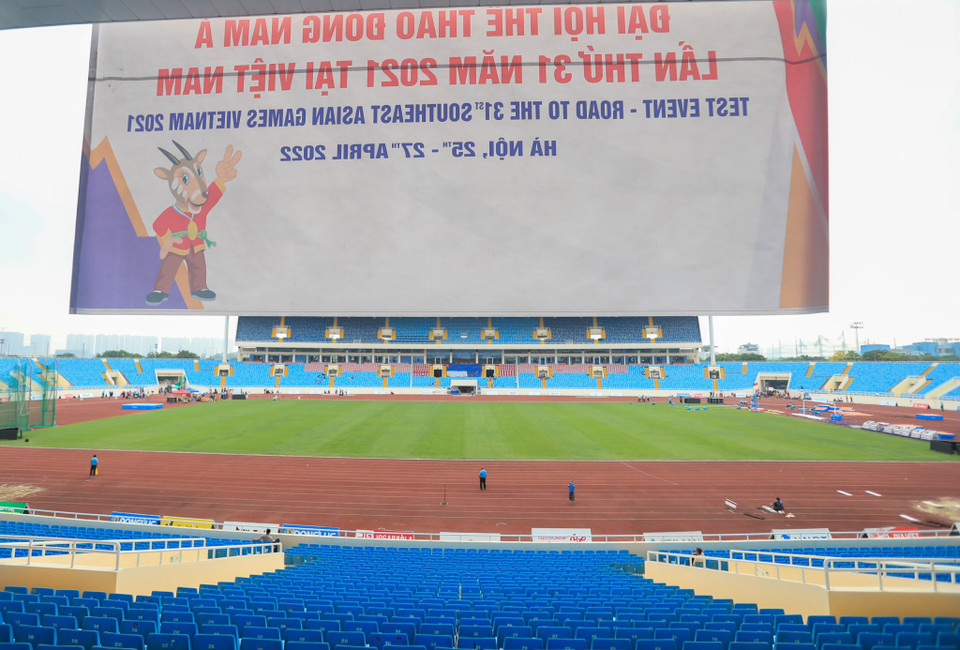 Điền kinh là một trong những môn thi đấu quan trọng nhất của SEA Games 31. Chính vì thế, môn đấu được diễn ra tại sân Mỹ Đình có điều kiện cơ sở vật chất tốt nhất Việt Nam hiện tại. (Ảnh: PV/Vietnam+)