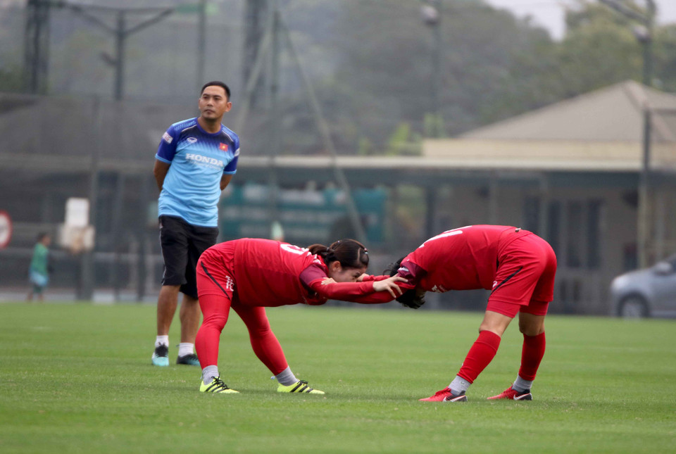 Đội tuyển nữ Việt Nam sẽ tập luyện tại Hà Nội từ ngày 24/12/2019 tới 2/1/2020, sau đó tập huấn tại Quảng Ninh khoảng 1 tuần trước khi trở lại thủ đô ngày 10/1 để tiếp tục luyện tập. (Ảnh: VFF)