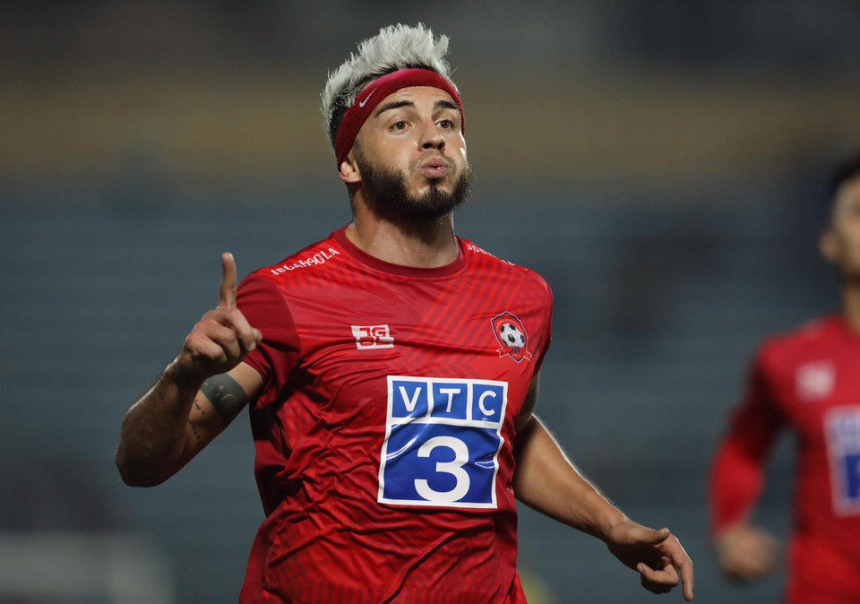 Tuy vậy, chỉ Hải Phòng biết tận dụng cơ hội tốt hơn kết liễu đối thủ để giành 3 điểm trọn vẹn. (Ảnh: Hiển Nguyễn/Vietnam+)