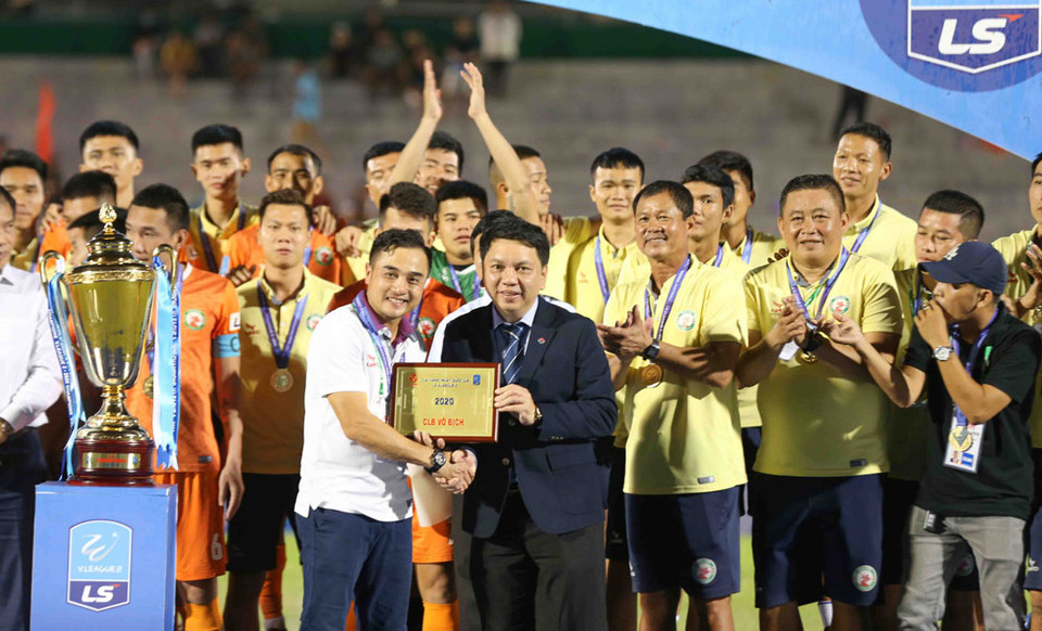 Bình Định không chỉ đứng đầu về điểm số mà còn với hiệu số cao, ghi bàn ấn tượng nhất giải đấu. (Ảnh: VPF)