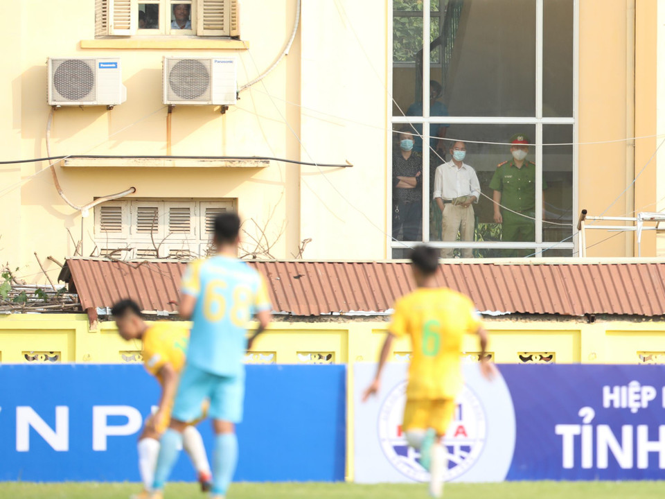 Hòa Bình FC chính thức được ra mắt chiều 22/4/2021 với mục tiêu tham gia giải hạng Nhì. (Ảnh: PV/Vietnam+)