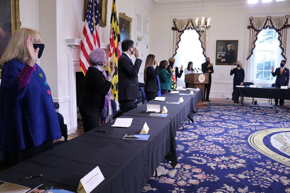 Lễ tuyên thệ của các đại cử tri tại bang Maryland. (Ảnh: AP)