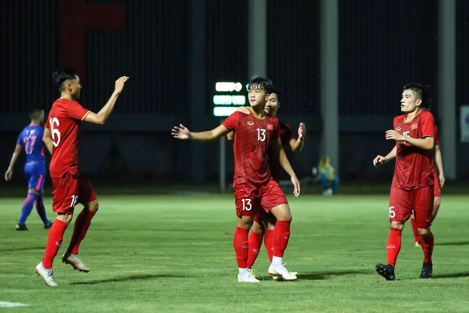Thắng chung cuộc 2-0, U22 Việt Nam tạm mang niềm vui và sự yên tâm tới huấn luyện viên Park Hang-seo ở đợt tập trung lần này. (Ảnh: Nguyên An)