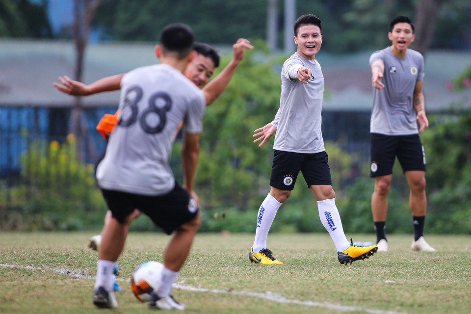 Trước mắt, đội bóng này tập trung cho trận Siêu cúp Quốc gia 2021 với Viettel trên sân Hàng Đẫy ngày 9/1/2021 tới. (Ảnh: Hiển Nguyễn/Vietnam+) 