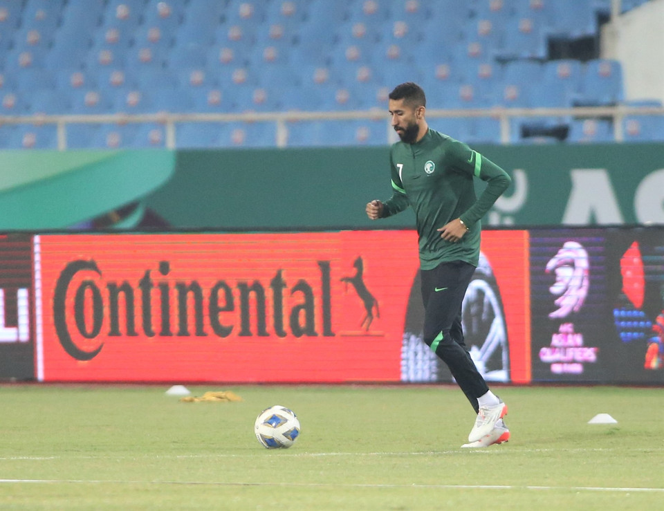 Điều này dễ hiểu bởi Saudi Arabia mạnh hơn Việt Nam và đang hưng phấn nhờ dẫn đầu bảng B ở vòng loại thứ ba World Cup 2022. (Ảnh: PV/Vietnam+)