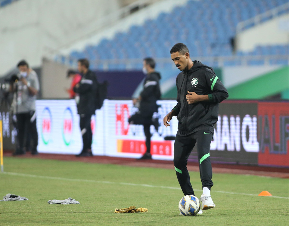 Ở trận gặp Việt Nam, đội bóng từ Tây Á thiếu vắng một vài trụ cột vì chấn thương. Tuy nhiên, huấn luyện viên Renard vẫn tự tin phát biểu sẽ giành 3 điểm. (Ảnh: PV/Vietnam+)