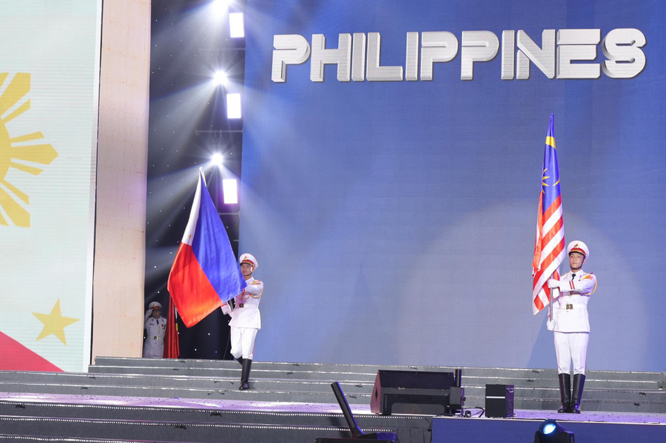 Đoàn thể thao Philippines giành được 52 huy chương vàng, 70 huy chương bạc và 104 huy chương đồng. (Ảnh: Minh Hiếu/Vietnam+)