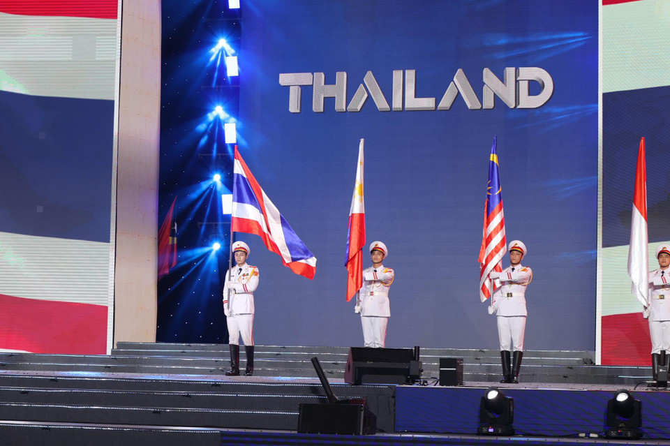 Vị trí thứ 2 trên bảng tổng sắp huy chương SEA Games 31 thuộc về đoàn Thái Lan với 92 huy chương vàng, 103 huy chương bạc và 106 huy chương đồng. (Ảnh: Minh Hiếu/Vietnam+)