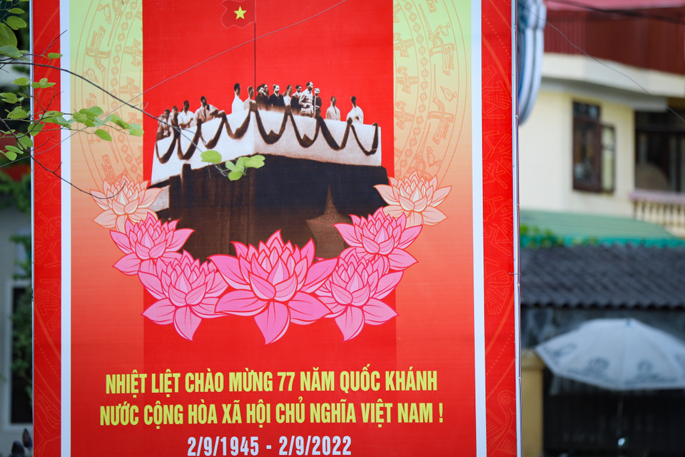 Những tư tưởng của Chủ tịch Hồ Chí Minh trong Tuyên ngôn Độc lập ngày 2/9/1945 đã trở thành sức mạnh to lớn của toàn dân tộc Việt Nam vượt qua mọi khó khăn, thách thức, thực hiện lời thề thiêng liêng trong ngày Lễ độc lập. (Ảnh: Hoài Nam/Vietnam+)