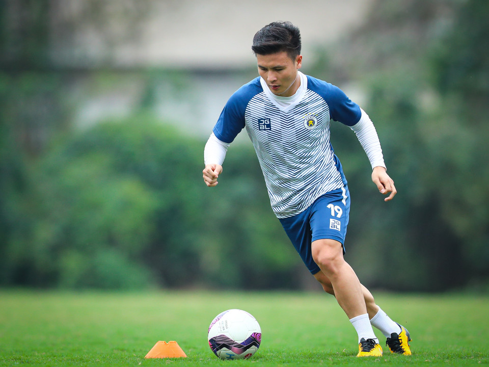 Nếu không thể gia hạn hợp đồng với Quang Hải, Hà Nội FC chịu nhiều ảnh hưởng ở cả trong và ngoài sân cỏ. (Ảnh: PV/Vietnam+)