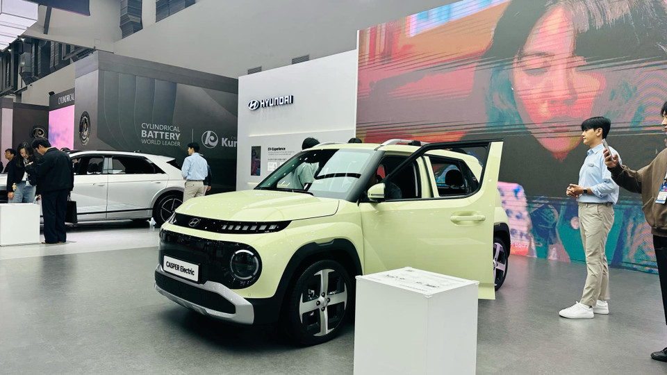 Gian hàng của Hyundai. (Nguồn: Vietnam+)