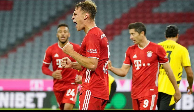Bởi đến phút 81, Phút 81, Kimmich đã có pha phối hợp ăn ý với Lewandowski, rồi ghi bàn thắng ấn định tỷ số 3-2 cho Bayern. (Nguồn: FcBayern)