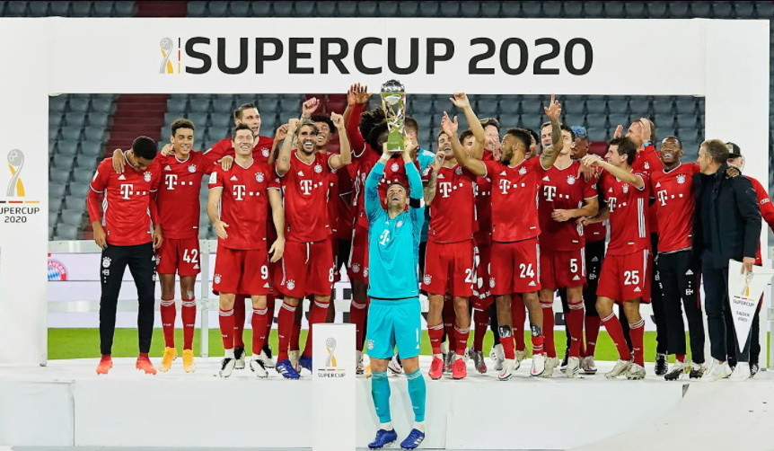 ...đưa Hùm xám bước lên bục vinh quang lần thứ 8 sau 14 lần góp mặt ở trận tranh Siêu cúp Đức. (Nguồn: FcBayern)