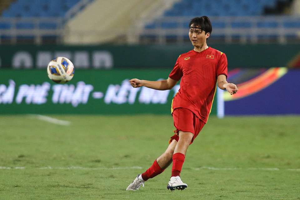 Bên cạnh Bùi Tiến Dũng, các cầu thủ còn lại của tuyển Việt Nam cũng cho thấy thể trạng và tâm lý tốt trước ngày đối đầu Australia. (Ảnh: PV/Vietnam+)