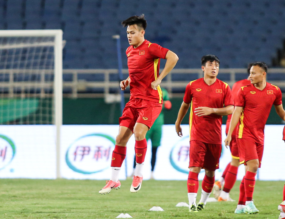 Đội tuyển Việt Nam sẽ có nhiều xáo trộn về đội hình ở trận đấu vào ngày mai khi đang khủng hoảng lực lượng. (Ảnh: PV/Vietnam+)