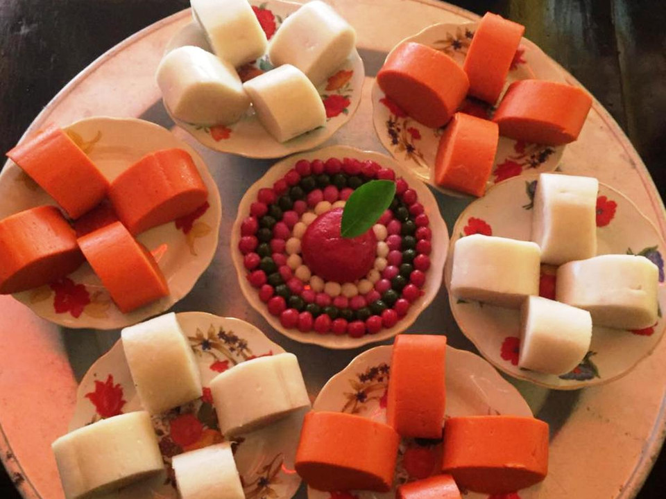 Bánh cuốn là một loại bánh cổ truyền trong dịp Tết của người dân xứ Nghệ. (Ảnh: Thanh Tâm/Vietnam+)