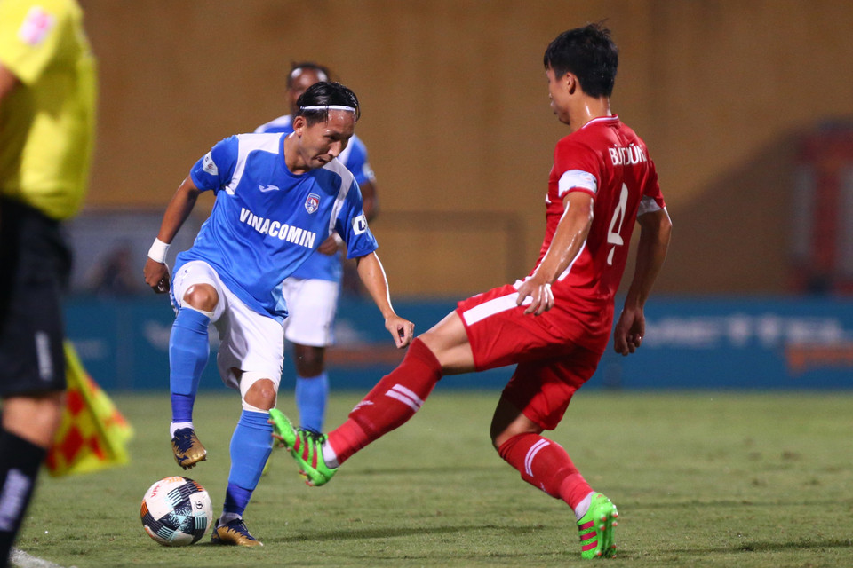 Than Quảng Ninh nhập cuộc thận trọng trước Viettel khi phải làm khách trên sân Hàng Đẫy ở vòng 4 V-League 2020. (Ảnh: Nguyên An/Vietnam+)