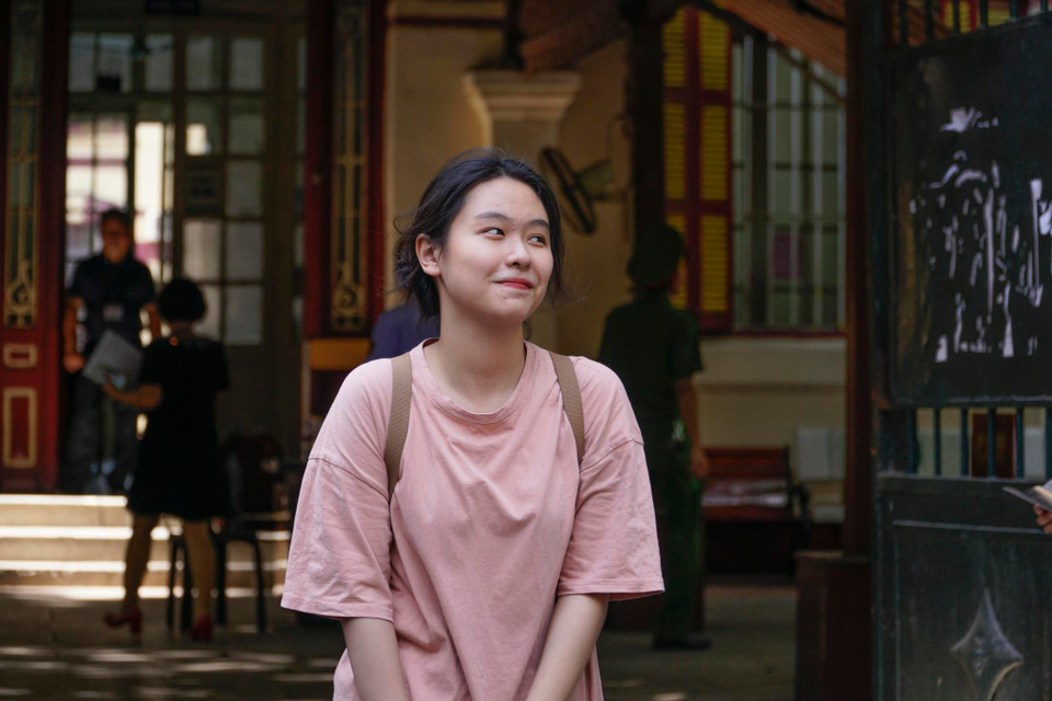 Nét đẹp trong sáng, hồn nhiên của nữ thí sinh. (Ảnh: Minh Hiếu/Vietnam+)