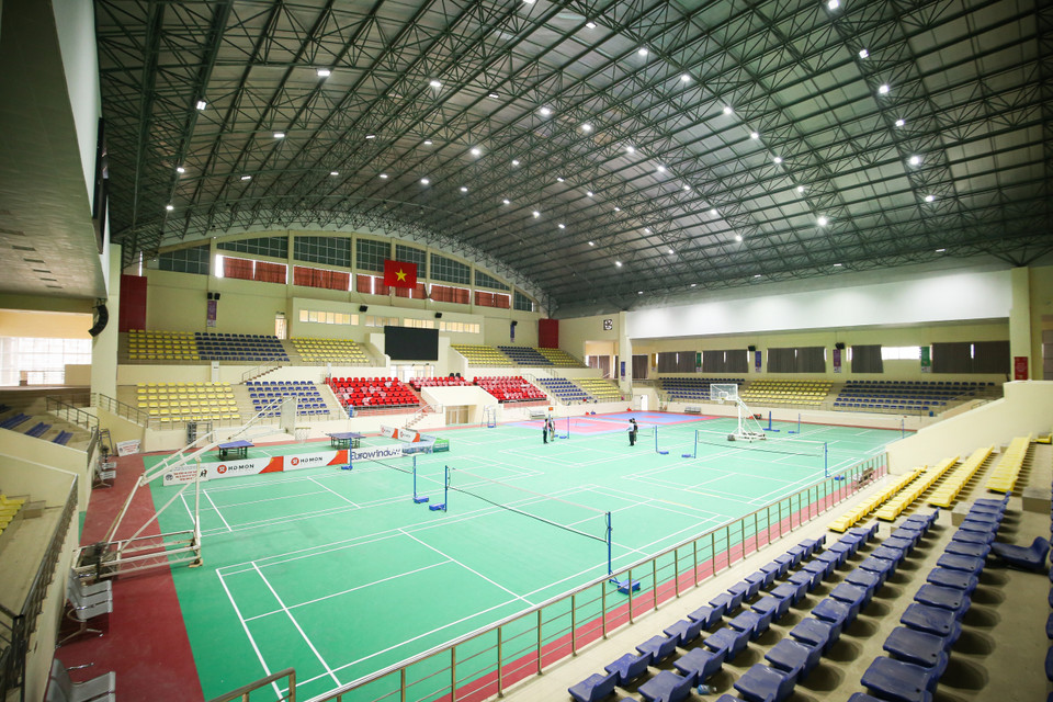 Theo ông Chuyền, việc được trở thành điểm tổ chức SEA Games 31 là vinh dự đối với nhà thi đấu huyện Hoài Đức. (Ảnh: PV/Vietnam+)