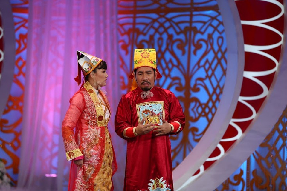 Quang Thắng và Vân Dung luôn là một cặp bài trùng trên sân khấu và ở Táo quân. (Ảnh: VFC)