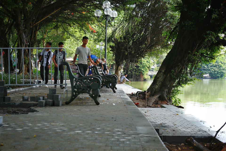 Có nhiều đoạn đã hoàn thành xong và được đưa vào hoạt động luôn. (Ảnh: Phương Linh/Vietnam+)