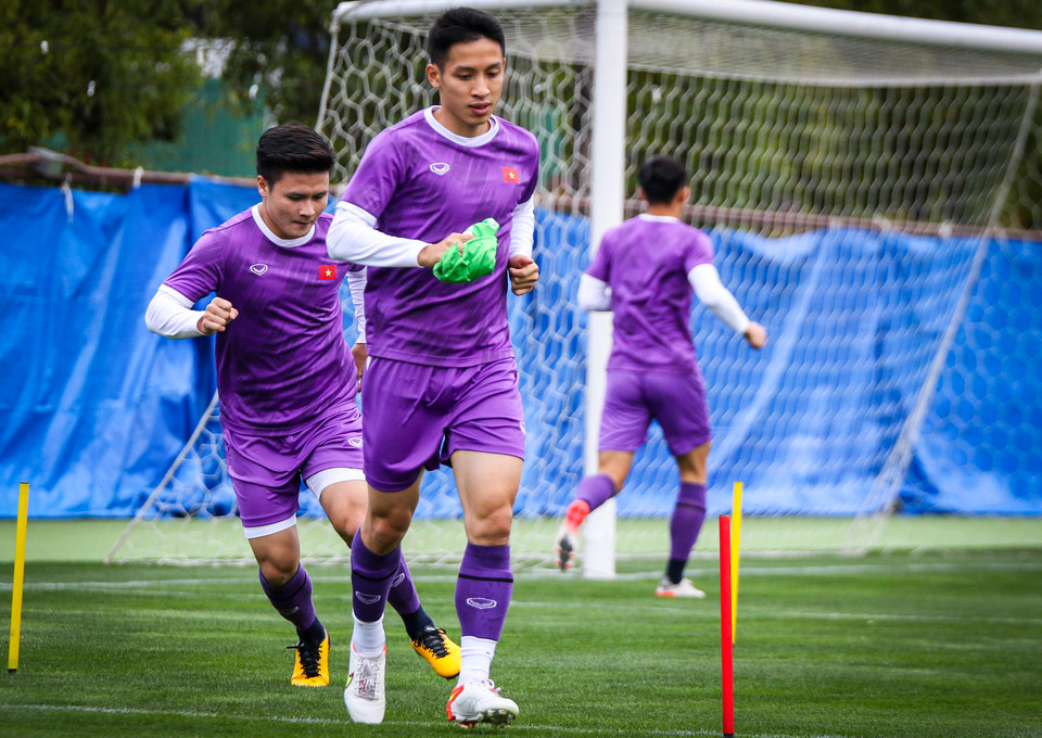 Đội trưởng Hùng Dũng cho biết toàn đội đang rất tự tin trước đối thủ hàng đầu châu Á. (Ảnh: VFF)