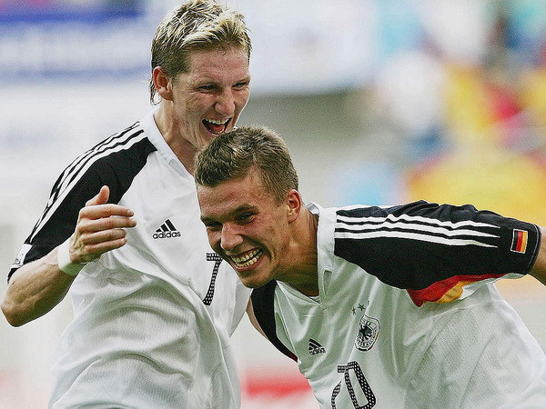 Đôi bạn Poldi- Basti tại Confedcup 2005