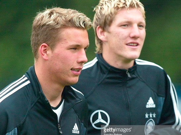 Đôi bạn Poldi- Basti đã bên nhau từ 2004 (Ảnh: Nguồn Dfb.de)
