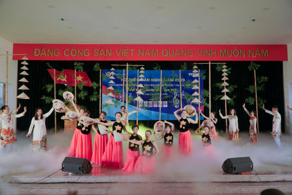 Ngày 12/9, tại Trung tâm Thông tấn Quốc gia (số 5 Lý Thường Kiệt, Hà Nội) đã diễn ra hội diễn văn nghệ năm 2019 chào mừng 74 năm truyền thống của Thông tấn xã Việt Nam. (Ảnh: Minh Hiếu/Vietnam+)