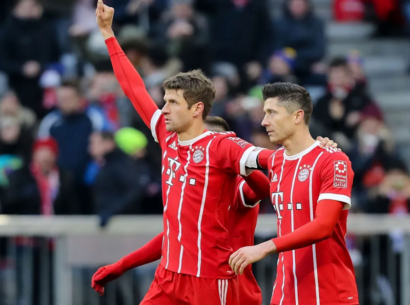 Mueller là cầu thủ người Đức ghi bàn thắng nhiều nhất trong lịch sử Champions League cho Bayern với 43 bàn, nhiều hơn Lewy 2 bàn. (Nguồn Fcb.de)