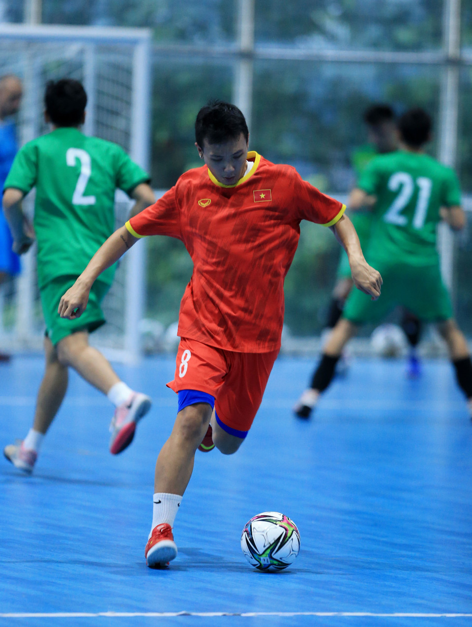 Hướng tới mục tiêu lọt vào vòng 1/8 ở FIFA World Cup Futsal 2021, đội tuyển futsal Việt Nam liên tục có những trận đấu giao hữu quốc tế trước khi tới Lithuania. (Ảnh: VFF)