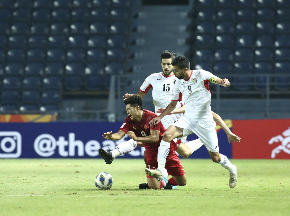 Một điểm ở trận đấu đã qua là lợi thế cho U23 Jordan nhưng là điều không lành với đoàn quân huấn luyện viên Park Hang-seo. (Ảnh: Nguyên An/Vietnam+)