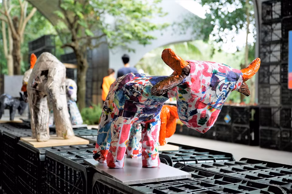 Qua 2 năm kể từ 2017, KHOE Creative Festival đã gây quỹ thành công 383,013,425 đồng để đóng góp xây dựng khu tổ hợp làng nội trú cho các bạn nhỏ dân tộc thiểu số, còn nhiều khó khăn tại xã Ngọc Long, huyện Yên Minh, tỉnh Hà Giang. (Ảnh: Minh Hiếu/Vietnam+)