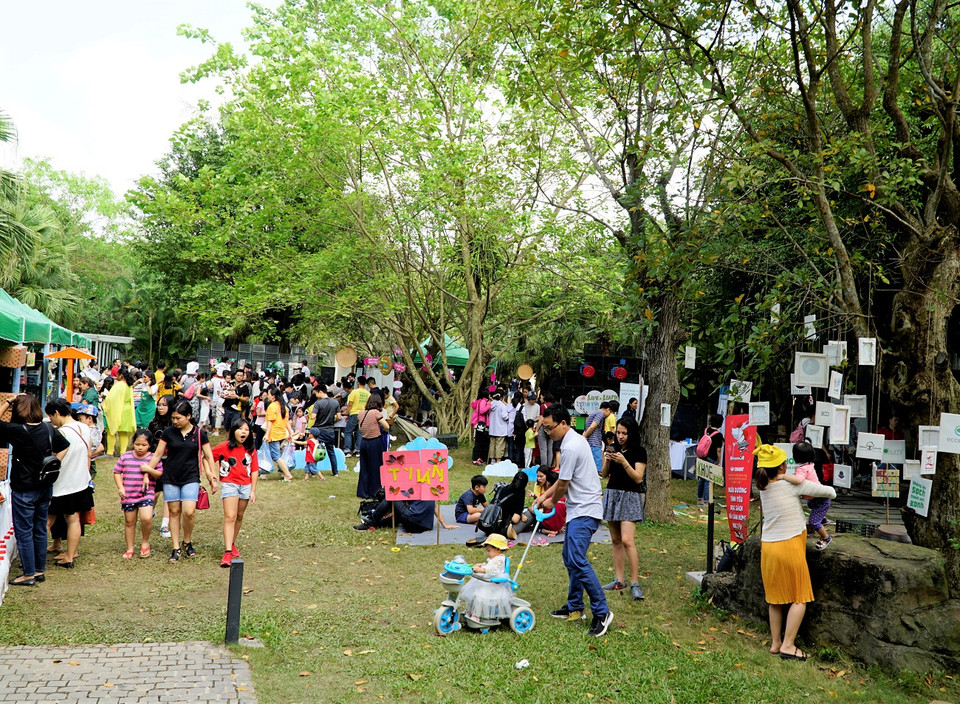 Sự kiện KHOE Creative Festival 2019 diễn ra tại khu đô thị Ecopark (Hưng Yên) trong 2 ngày cuối tuần từ 16-17/11. (Ảnh: Vietnam+)