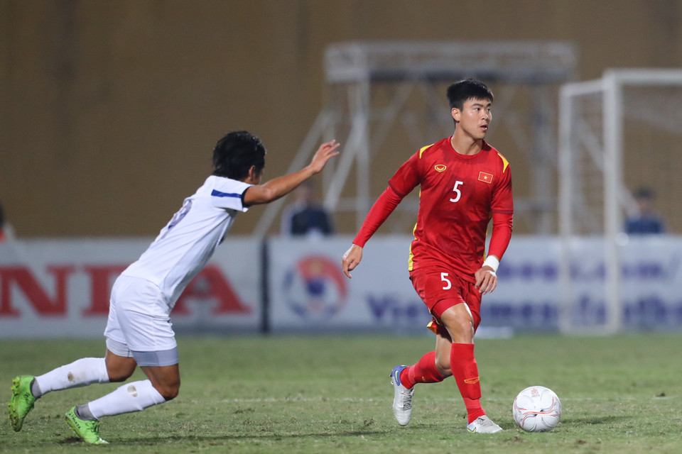 Đội tuyển Việt Nam chỉ còn khoảng gần 1 tuần chuẩn bị cho trận đấu đầu tiên tại AFF Cup 2022 với Lào vào ngày 21/12 sắp tới. (Ảnh: PV/Vietnam+)