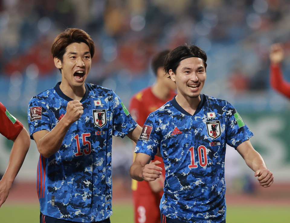 Đây là bàn thắng duy nhất của Nhật Bản trước Việt Nam và đủ để đem về 3 điểm trọn vẹn như mong muốn dù phải thi đấu trên sân khách Mỹ Đình. (Ảnh: PV/Vietnam+)