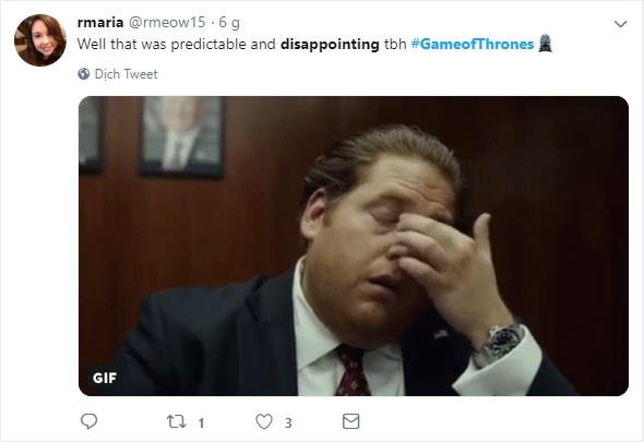 rmaria: "Chà, quả thực là quá dễ đoán và đáng thất vọng." (Nguồn: Twitter)