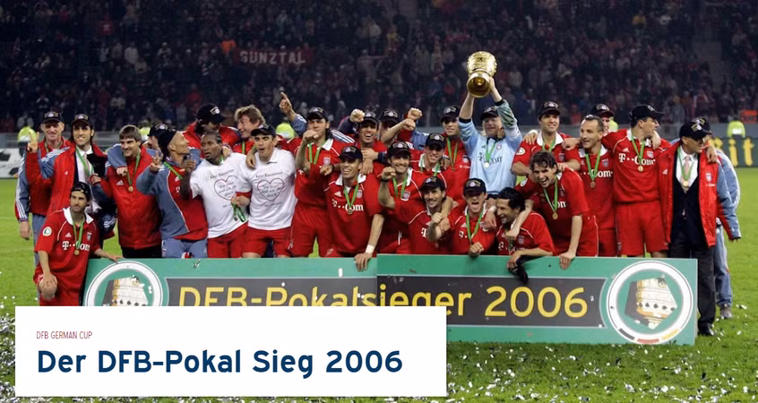 Trận chung kết diễn ra ngày 29/4/2006, Bayern thắng Frankfurt 1-0. Ghi bàn: Pizarro.(Nguồn: Fcb.de)