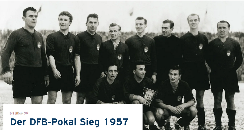 Trận chung kết diễn ra ngày 29/12/1957, FC Bayern thắng Fortuna Düsseldorf với tỷ số 1-0. Ghi bàn: Jobst. (Nguồn: Fcb.de)