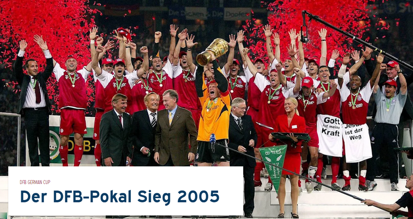 Trận chung kết diễn ra ngày 28/5/2005, FC Bayern thắng FC Schalke 04 với tỷ số 2-1. Ghi bàn:Makaay, Salihamidzic(Nguồn: Fcb.de)
