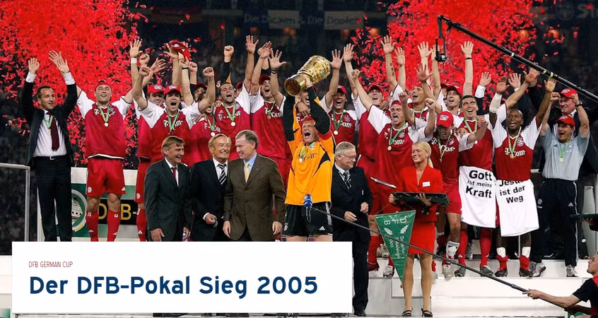 Trận chung kết diễn ra ngày 28/5/2005, FC Bayern thắng FC Schalke 04 với tỷ số 2-1. Ghi bàn:Makaay, Salihamidzic (Nguồn: Fcb.de)