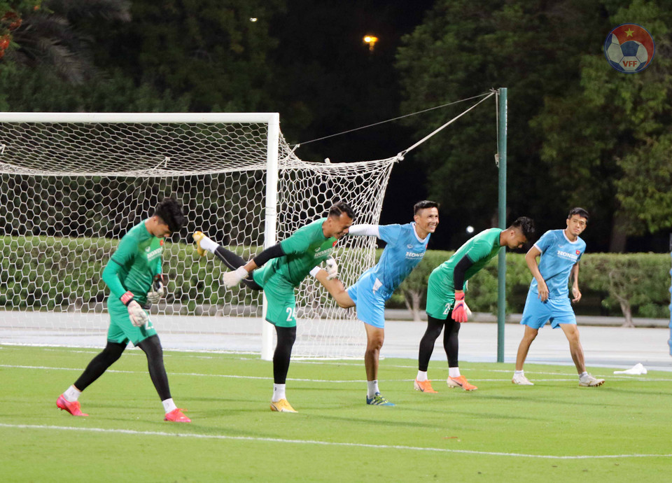 Toàn đội vẫn đang giữ được sự thoải mái và tinh thần cao cho chiến dịch chinh phục tấm vé đi tiếp tại vòng loại World Cup 2022. (Ảnh: VFF)