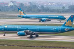 Vietnam Airlines tiếp tục tăng chuyến bay phục vụ nhu cầu đi lại tăng cao của người dân trong dịp cao điểm Giỗ Tổ Hùng Vương và kỳ nghỉ lễ 30/4-1/5/2026. (Ảnh: PV/Vietnam+)