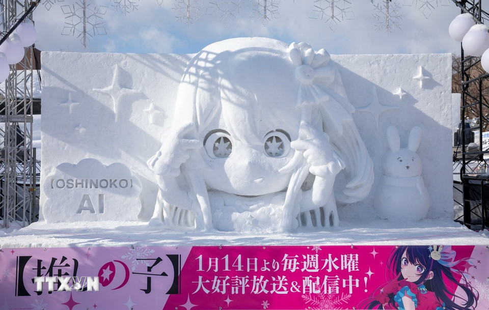 Các nhân vật dễ thương trong phim hoạt hình và truyện tranh Nhật Bản là một phần không thể thiếu của lễ hội. (Ảnh: Xuân Giao/TTXVN)