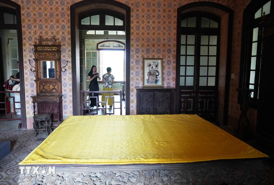 Phòng nghỉ trong Cung An Định, thành phố Huế. (Ảnh: Nguyên Lý/TTXVN)