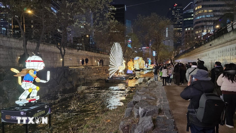 Du khách tấp nập từ ngày đầu của lễ hội. (Ảnh: Đức Thắng/TTXVN)