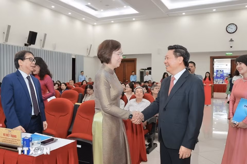 Đại biểu dự Lễ kỷ niệm. (Ảnh: Minh Quyết/TTXVN)