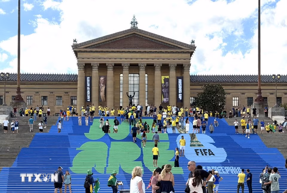 Philadelphia Museum of Art là một trong những bảo tàng nghệ thuật lớn và nổi tiếng nhất ở Mỹ. (Ảnh: Ngọc Quang/TTXVN)