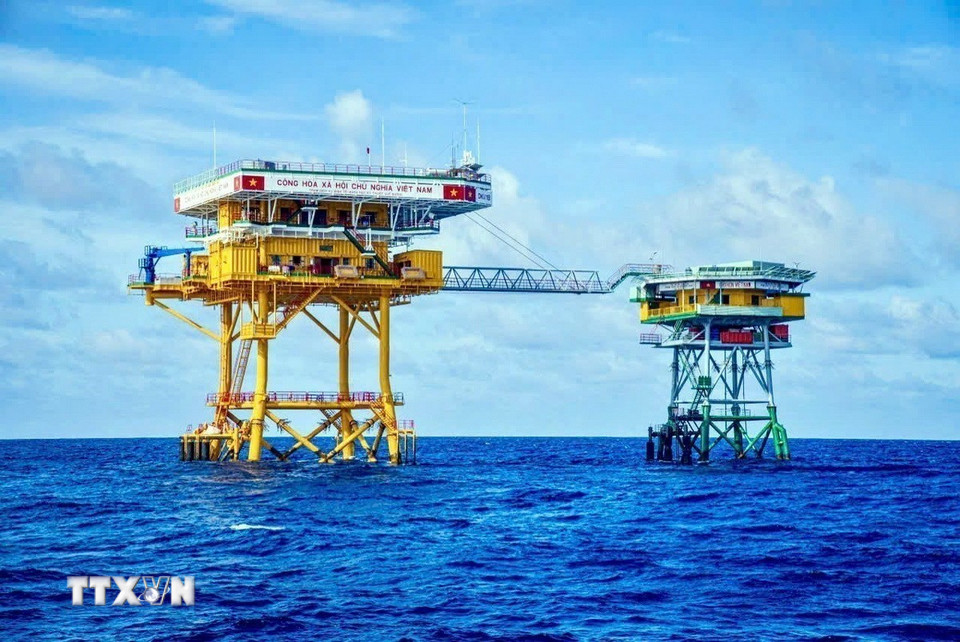 Nhà giàn DK1/19. (Ảnh: TTXVN phát)
